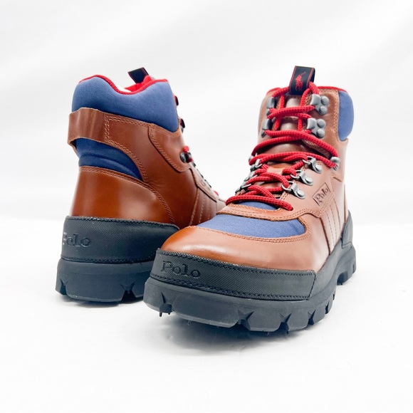 Polo Ralph Lauren Oslo Tactical Leather Boots New in Box - Picture 5 of 16